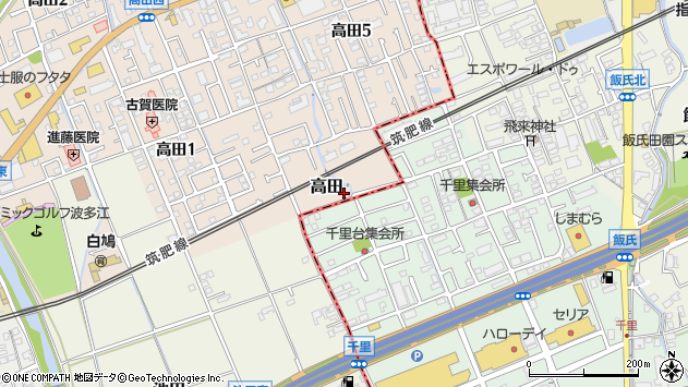 〒819-1102 福岡県糸島市高田の地図
