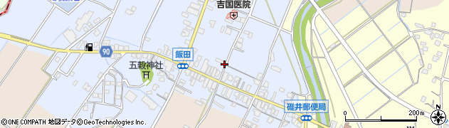 福岡県嘉麻市飯田173周辺の地図