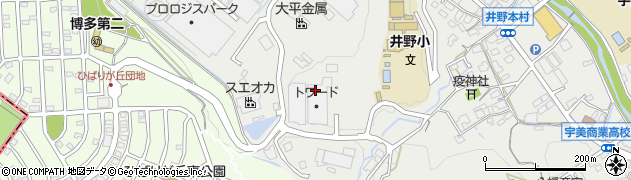 福岡県糟屋郡宇美町井野周辺の地図