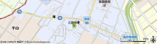 福岡県嘉麻市飯田270周辺の地図