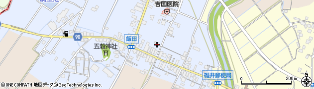 福岡県嘉麻市飯田170周辺の地図