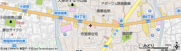 トヨタレンタリース博多原店周辺の地図