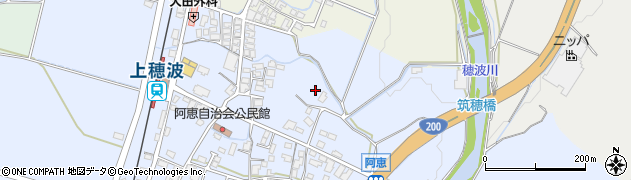 福岡県飯塚市阿恵周辺の地図