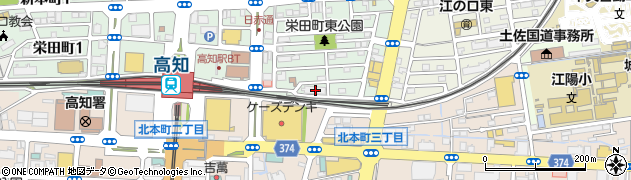 ＪＲ四国高知電気区周辺の地図