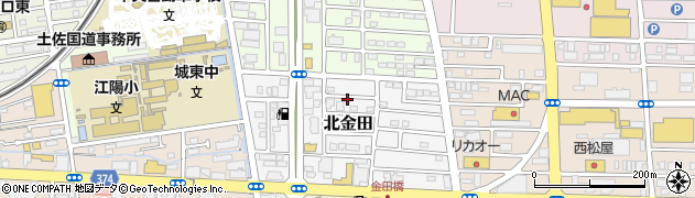 金田三号公園周辺の地図