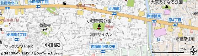小田部南公園周辺の地図