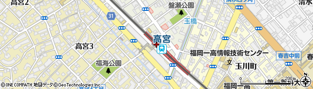 高宮駅周辺の地図