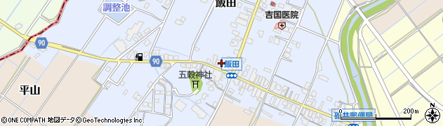 福岡県嘉麻市飯田279周辺の地図