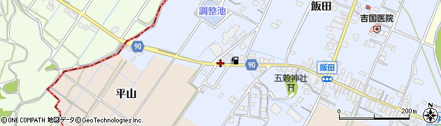 福岡県嘉麻市飯田251周辺の地図