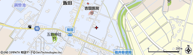 福岡県嘉麻市飯田69周辺の地図