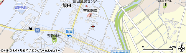 福岡県嘉麻市飯田70周辺の地図