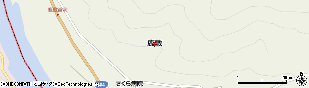 高知県いの町（吾川郡）鹿敷周辺の地図