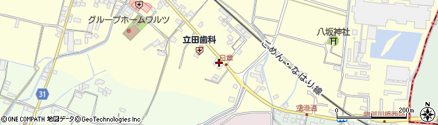 高知県南国市立田1244周辺の地図