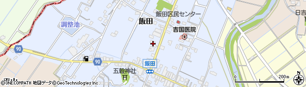 福岡県嘉麻市飯田291周辺の地図