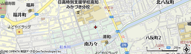 高知県高知市南万々139周辺の地図