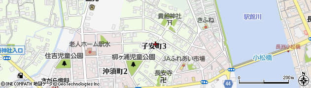 大分県宇佐市子安町周辺の地図