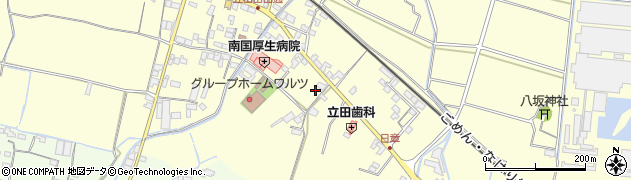 高知県南国市立田1211周辺の地図
