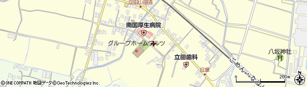 高知県南国市立田1178周辺の地図