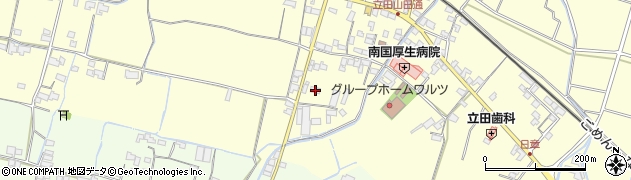 高知県南国市立田865周辺の地図