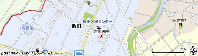 福岡県嘉麻市飯田155周辺の地図