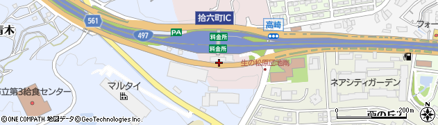 福岡前原道路福岡西料金所周辺の地図