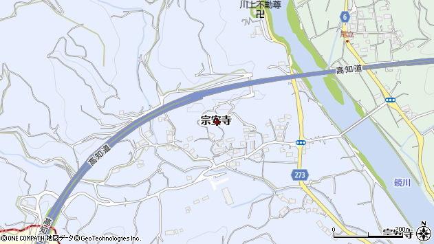〒780-0991 高知県高知市宗安寺の地図