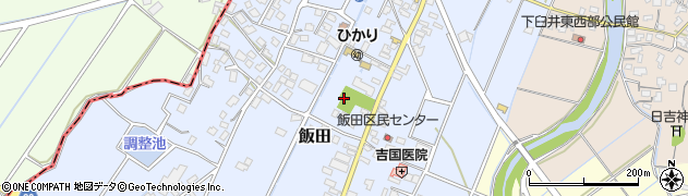 福岡県嘉麻市飯田302周辺の地図