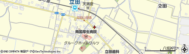 高知県南国市立田1192周辺の地図