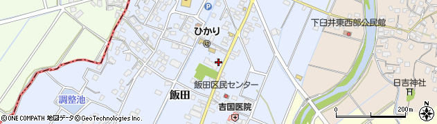 福岡県嘉麻市飯田305周辺の地図