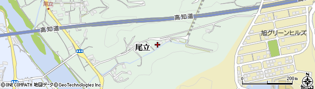 高知県高知市尾立502周辺の地図