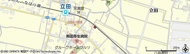 高知県南国市立田1592周辺の地図