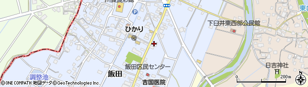 福岡県嘉麻市飯田146周辺の地図