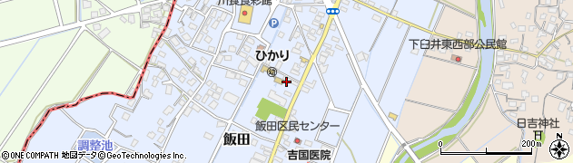 福岡県嘉麻市飯田309周辺の地図