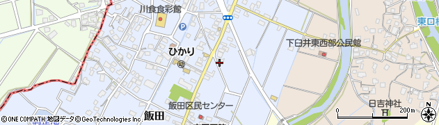 福岡県嘉麻市飯田137周辺の地図