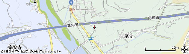 高知県高知市尾立104周辺の地図