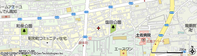 高知県高知市塩田町3周辺の地図