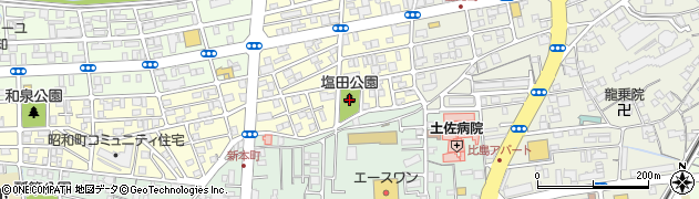 塩田公園周辺の地図