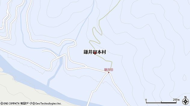 〒781-1321 高知県高岡郡越知町鎌井田本村の地図