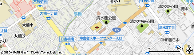福岡市立障がい者スポーツセンター（さん・さんプラザ）周辺の地図