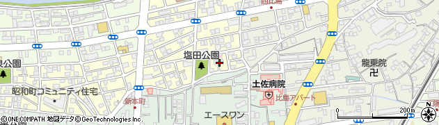 高知県高知市塩田町6周辺の地図