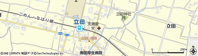 高知県南国市立田557周辺の地図