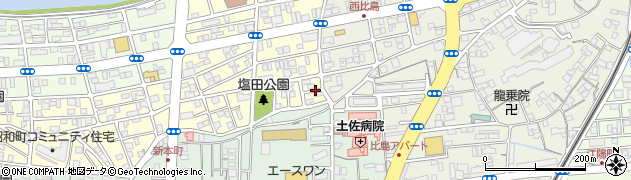 高知県高知市塩田町7周辺の地図