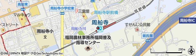 周船寺駅周辺の地図