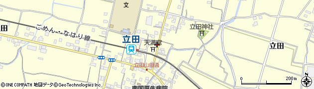 高知県南国市立田560周辺の地図