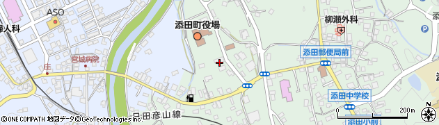 福岡銀行添田支店周辺の地図