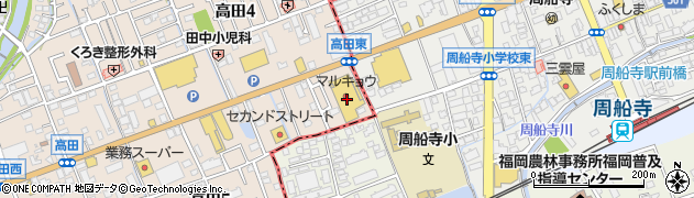 マルキョウ高田店周辺の地図