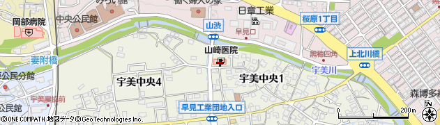 山崎産婦人科小児科医院周辺の地図