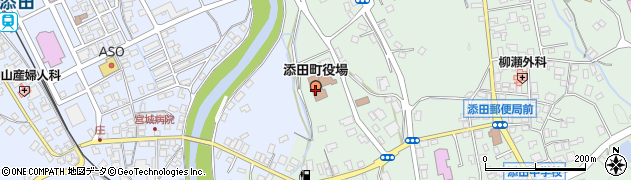 添田町役場　出納室周辺の地図