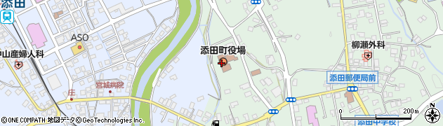 福岡県添田町（田川郡）周辺の地図