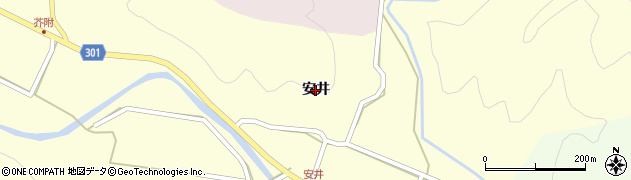 徳島県海陽町（海部郡）芥附（安井）周辺の地図